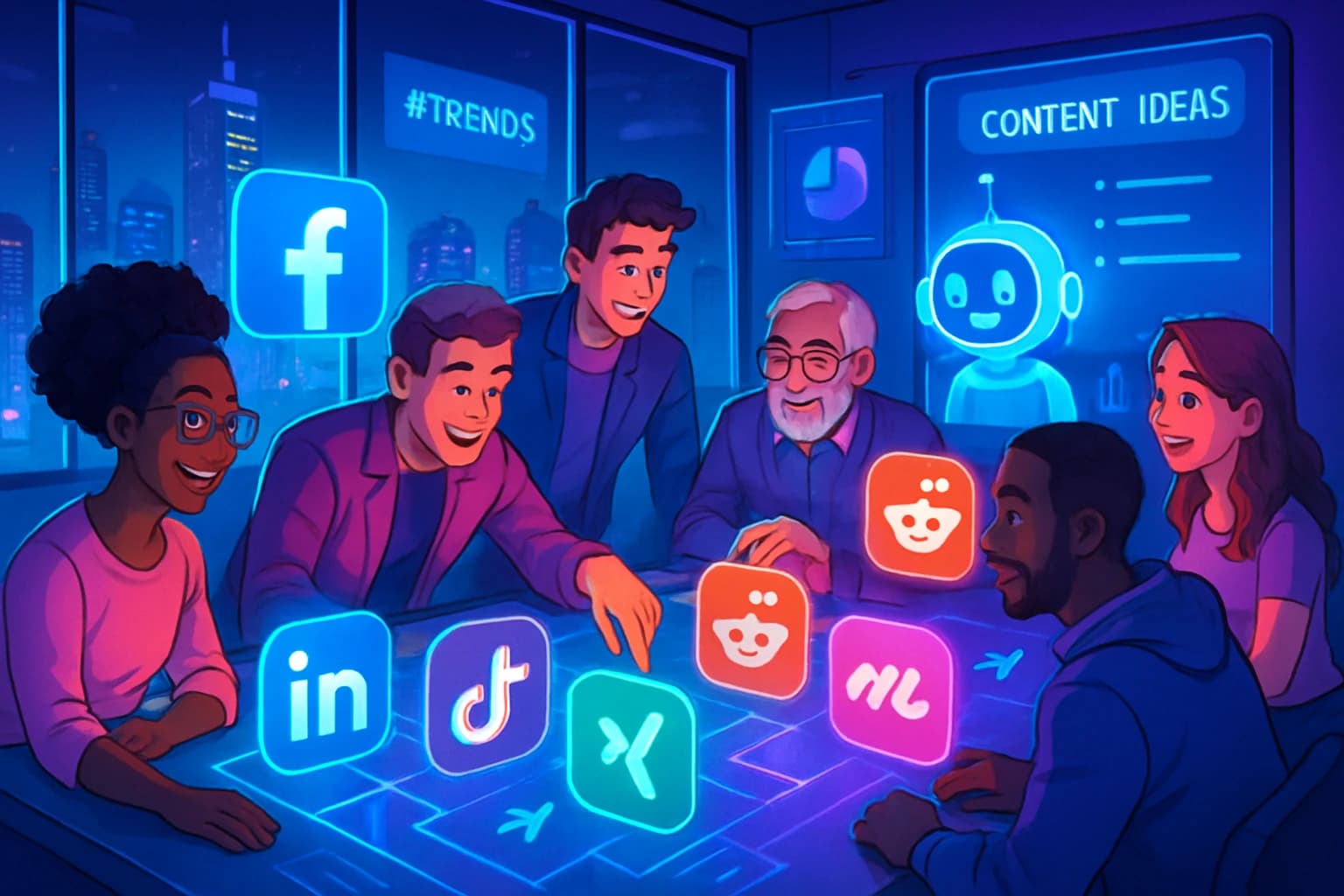 AI and new platforms in social media management